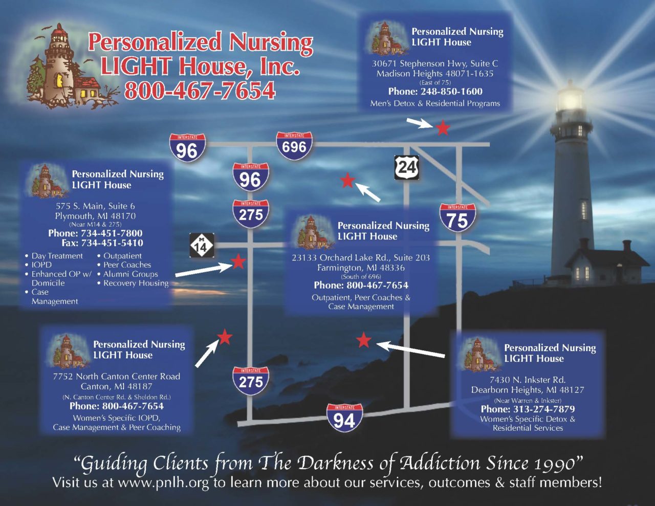 Locations Personalized Nursing LIGHT House